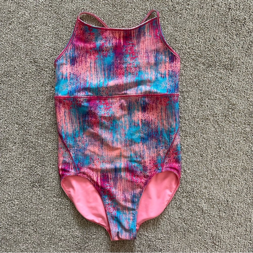 IVIVVA By Lululemon Granite Dream Waves To‎ Sunrays One Piece Swimsuit KID 14